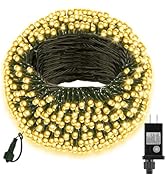 MGYIF 66FT 200 LED Christmas Lights, Twinkle Xmas Lights with 8 Modes and Timer, Outdoor Waterpro...