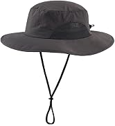 Home Prefer UPF50+ Mens Sun Hat Wide Brim Fishing Hat Womens Safari Bucket Hat