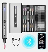 AM ARROWMAX Electric Cordless Rotary Tool, Engraving Pen with 36 Bits, Aluminum Case, Bluetooth, ...