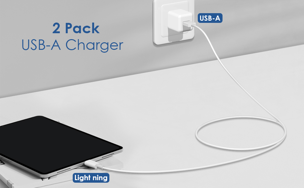 2 PACK USB-A CHARGER