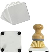 NiuYichee 4PCS Water Absorbent Stone Coasters for Sink, Quick-Drying Diatomite Soap Dish, Modern ...