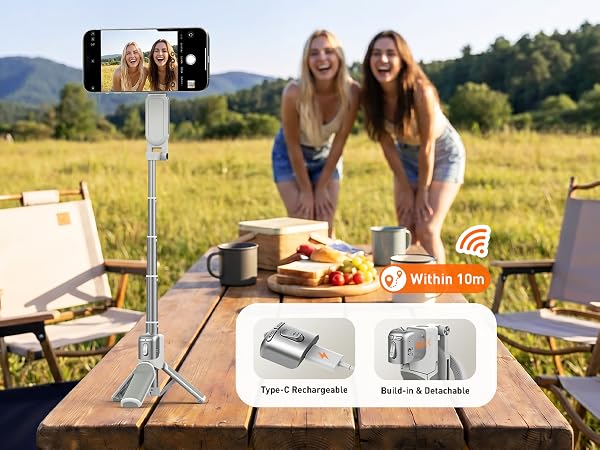 phone camera grip handle smartphone mobile selfie stick tripod for iphone 12 13 14 15 16 17 pro max