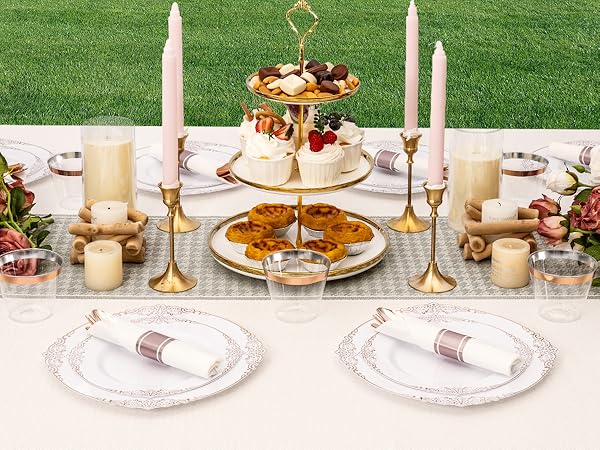 plastic dinnerware set