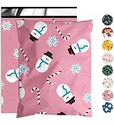 Jowlroel Christmas Poly Mailer - 14.5x19 Inch, 50 Pcs Waterproof Tear-Resistant Mailer Bags with ...