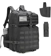 ONE WVW PIN Tactical Backpack W.Gun Holster for Men, Military Hunting Backpack Hiking Daypack 3-D...