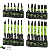 SUNHZMCKP Impact Torx Bit Set, 24 Piece Security Screwdriver Bit Set made of S2 Alloy Steel, 1" a...