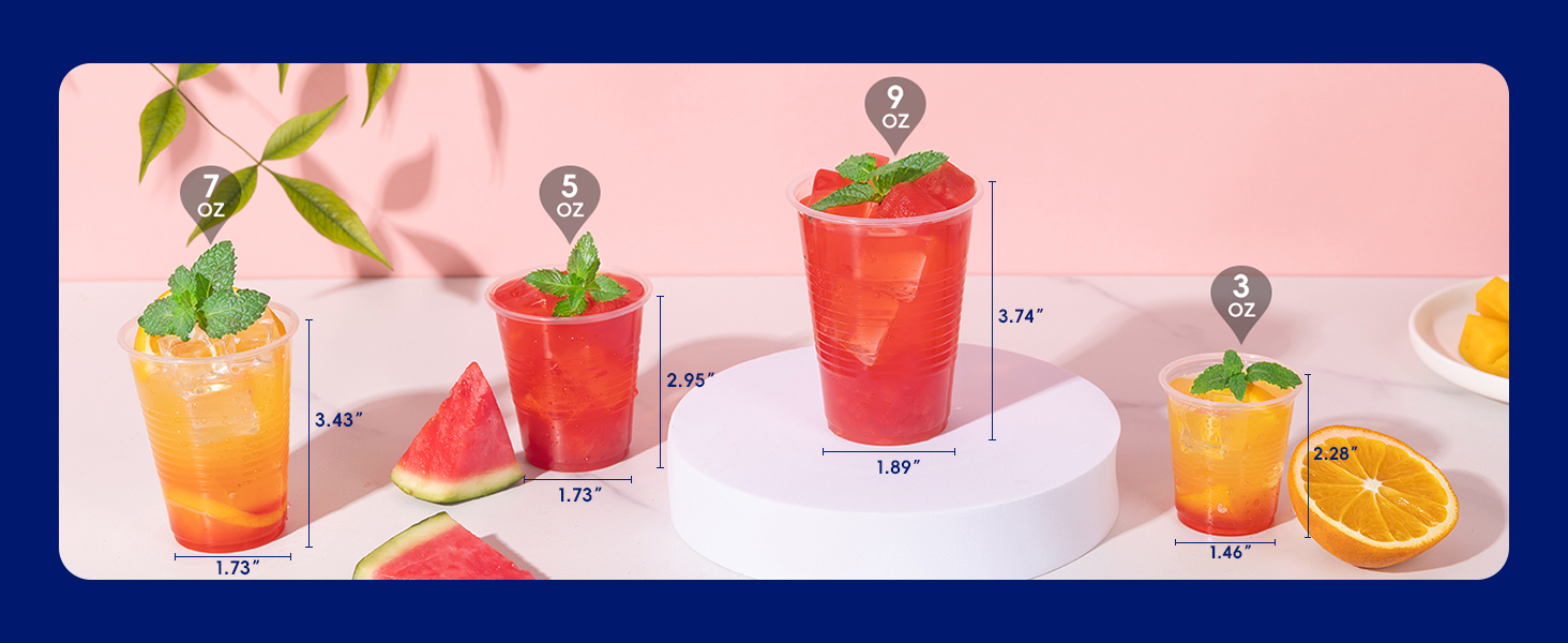 plastic cups