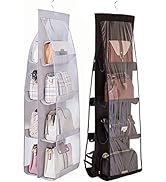 AARAINBOW 2 Packs Hanging Handbag Purse Organizer, Handbag Organizer for Closets, 8 Easy Access P...