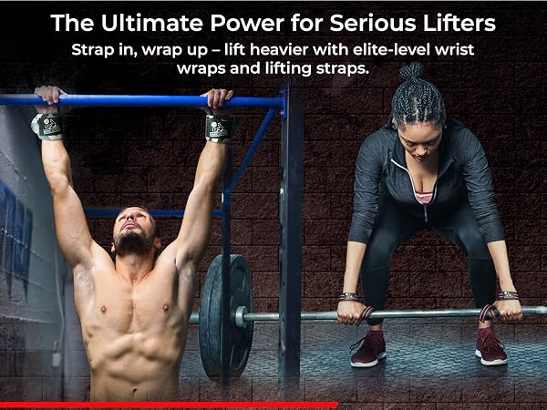 Black wrist wraps supporting heavy lifts during bench press
