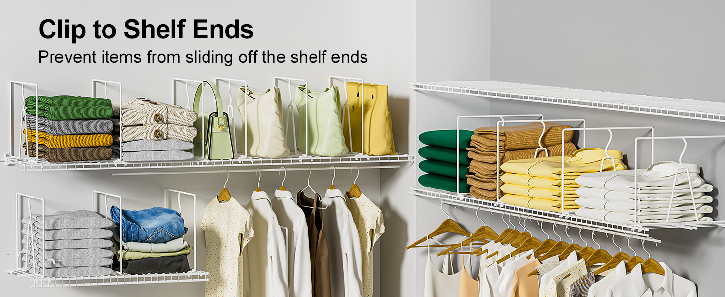 wire shelf divider
