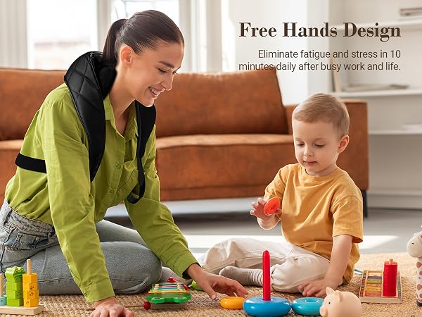 neck and shoulder massager with heat