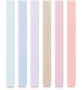 thinkor Bible Highlighters with Soft Chisel Tip, 6 Pack Assorted Colors Pens No Bleed, Quick Dry,...