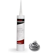 RTV Silicone Gasket Maker Grey, High Temperature Gasket Sealer 13 Oz., Resistance Sealant High St...