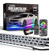 OPT7 Aura DreamColor Underglow Chasing Lights for Car with APP & Remote Control, Waterproof Rigid...
