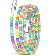 for Samsung S26 Ultra S26+ USB C to C Charging Cable Beaded Charging Cord 3.3ft 60W Colorful Bead...