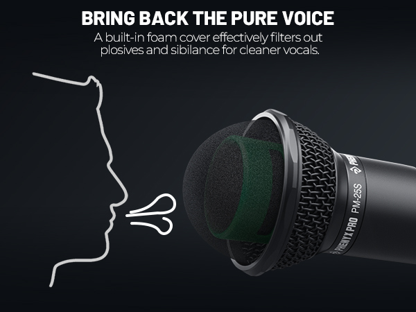 Phenyx Pro Dynamic Vocal Microphone PM-25S