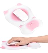 Ergonomic Mouse Pad with Wrist Rest, Soft Memory Foam Mousepad Wrist Cushion Support, Cute Cat No...