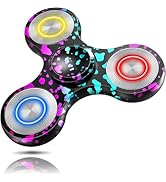 ATESSON Metal Fidget Spinner Toys for Adults Kids Fidget Toys for Kids 8-12 with LED Lights High-...