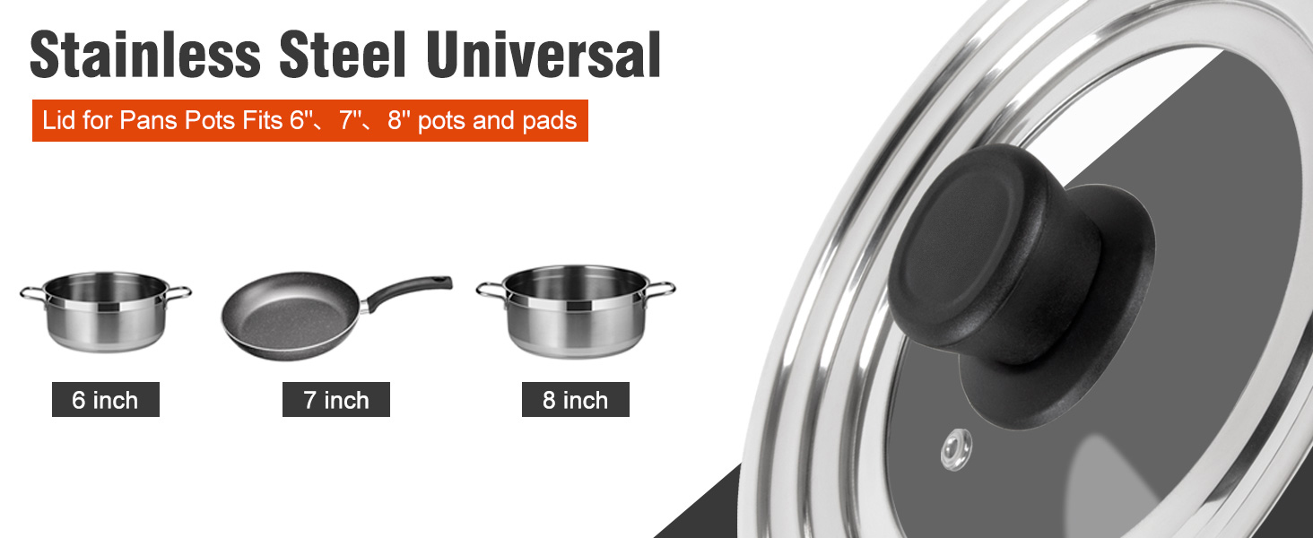 Stainless Steel Universal Lid