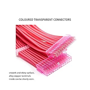 coloured transpatent connector