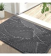 Yimobra Front Door Mat Outside Entrance 29.5x17, Absorbent Doormat, Stain and Fade Resistant, Hea...