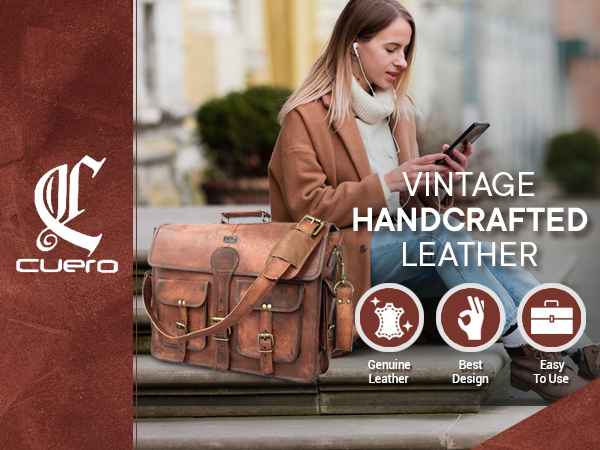 Cuero Genuine Leather hand bag SPN-DCON
