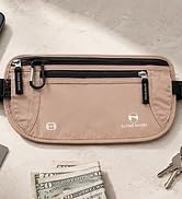 Deluxe RFID money belt for travel built bigger to fit modern smartphones and passport RFID sleeve
