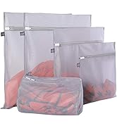 Kimmama Mesh Laundry Bags for Delicates with Premium Zipper, Travel Storage Organize Bag, Clothin...