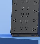 DEPOW Surge Protector Power Strip, 6.5FT Long Flat Plug Extension Cord with 22 AC Outlets (1875W/...