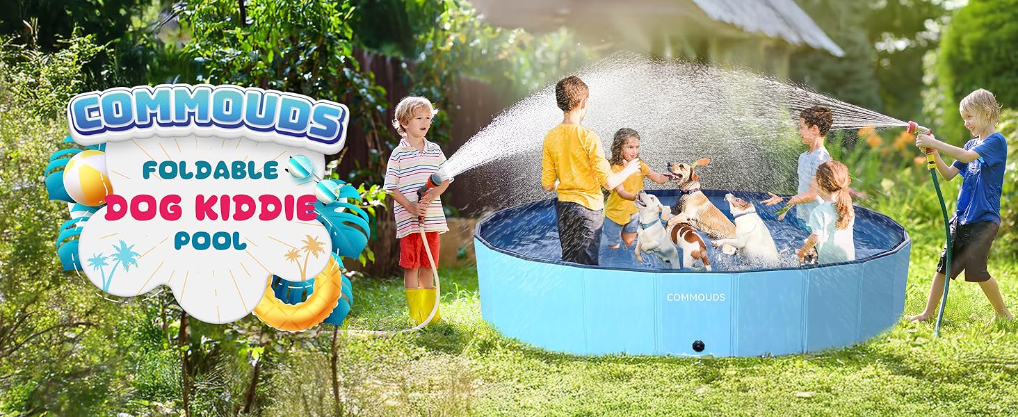 foldable dog pool large