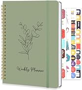 Undated Weekly Planner, A5 Weekly To Do List Notebook with Habit Tracker Spiral Binding Weekly Pl...