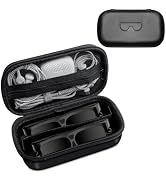 iMangoo Semi-Hard EVA AI AR Smart Glasses Case Double Eyeglass Organizer | Waterproof Protective ...