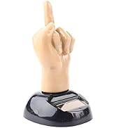 Kryoflare Solar Powered Dancing Figure, Car Dashboard Decorative Middle Finger, Figures for Imagi...