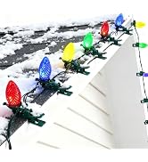TW SHINE C9 Christmas Lights, 100 LED 66 FT Christmas String Lights Outdoor with 100 Spring Clips...