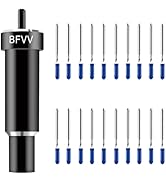 BFVV 20 Pcs Premium Deep Point Blade + Housing for Roland Cutting Plotter, Compatible with Explor...