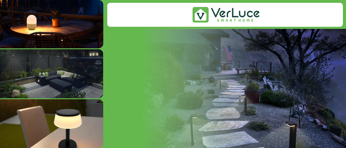 Verluce, outdoor solar, landscape