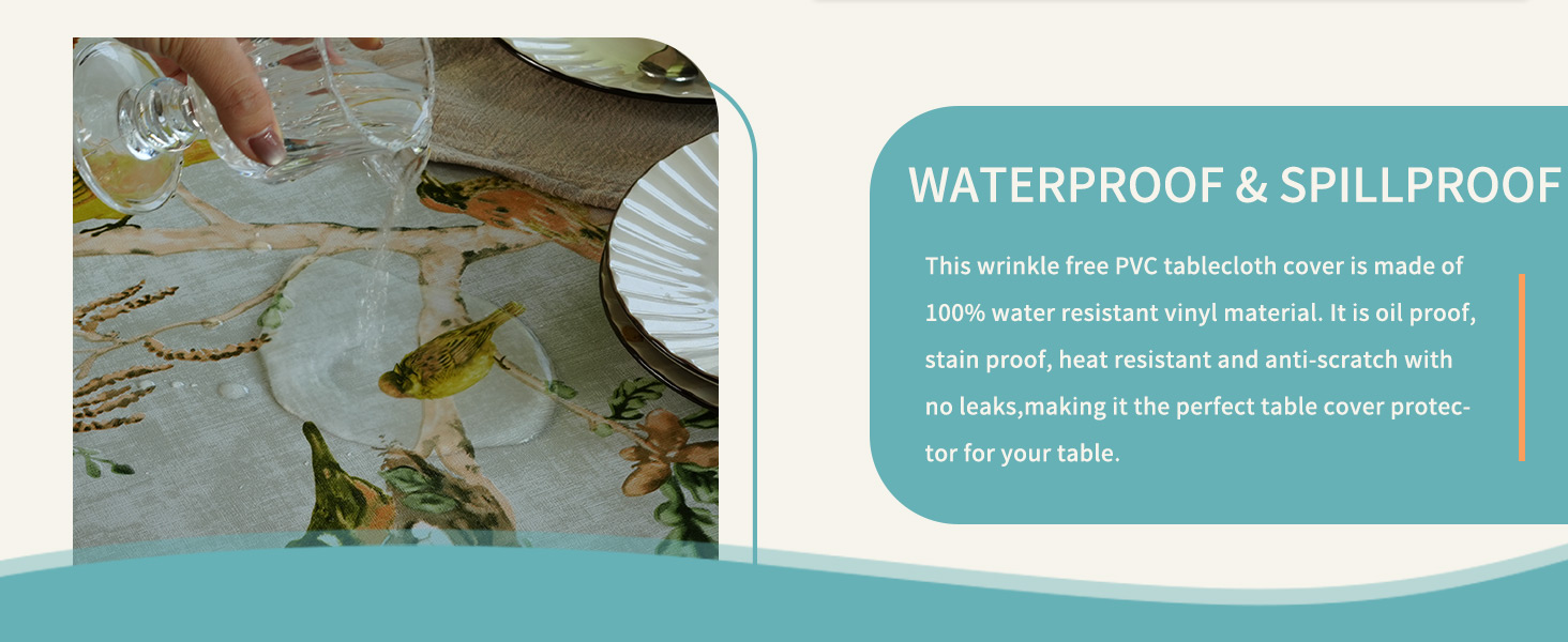 Waterproof & Spillproof
