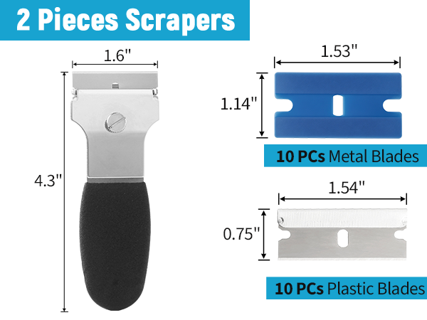 Razor Blade Scraper Multi-Purpose Cleaning Remover Tool
