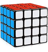 D-FantiX Yj Moyu Guansu 4x4 Speed Cube Puzzle 4x4x4 Cube Black 62mm Toys for Kids Adult