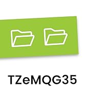 Brother Genuine P-touch TZeMQG35 Label Tape in cardboard pack: White on Lime Green 12mm