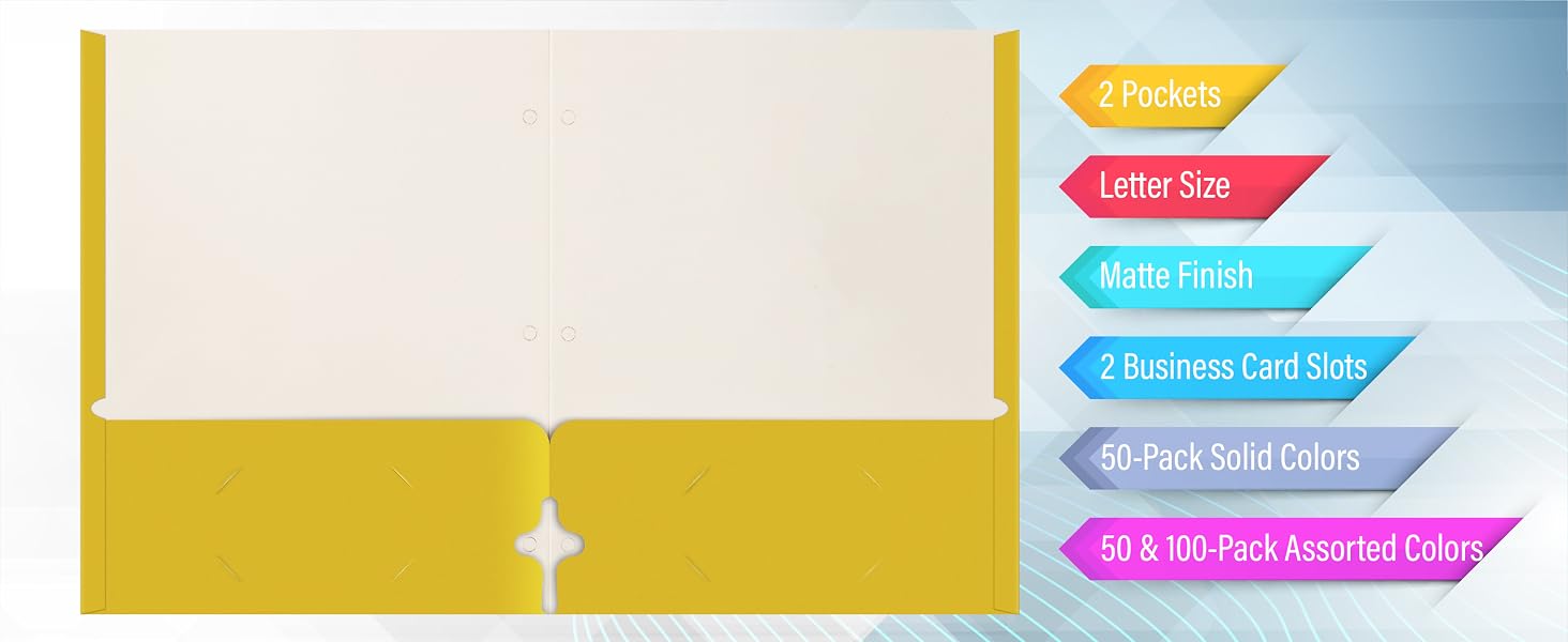 Two Pocket Portfolio Folders