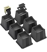 ZTON Bed Furniture Risers Elevation in Height 3" Heavy Duty Risers for Both Posts and Wheels of F...