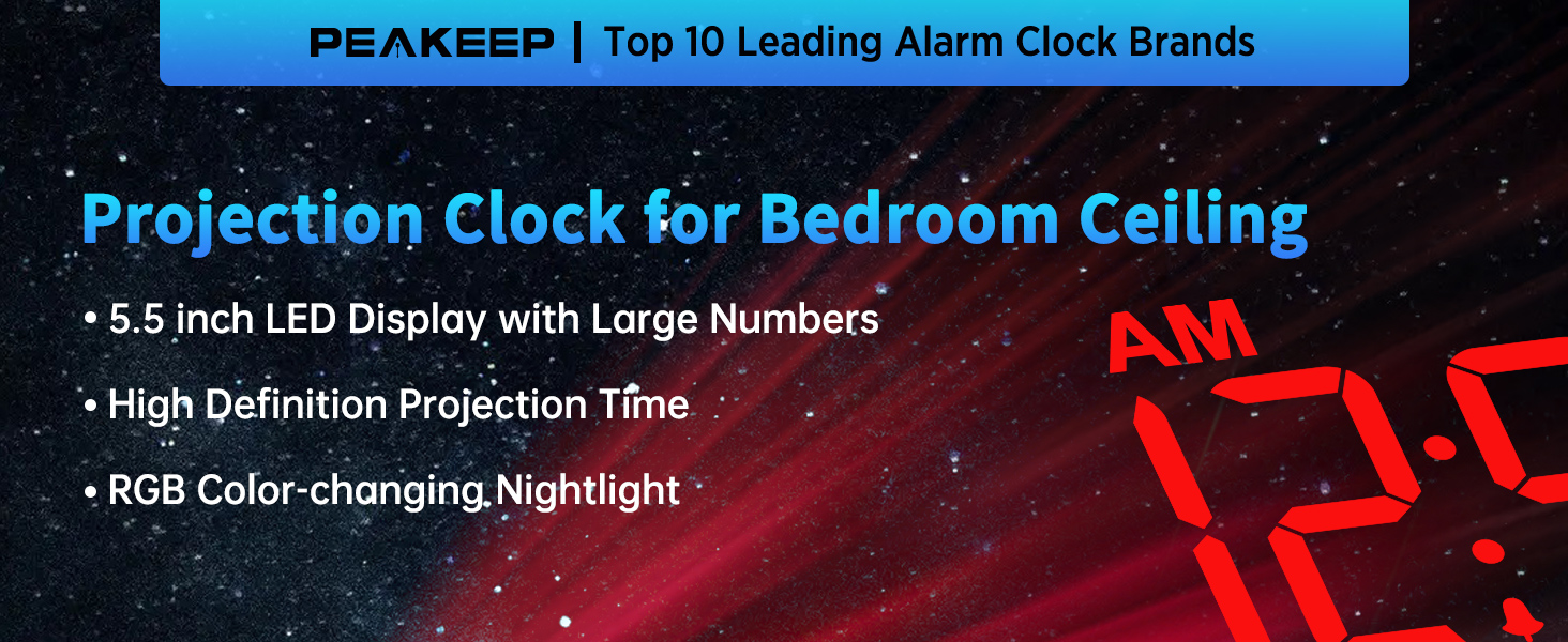 projection clock for bedroom ceiling