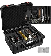 Pistol Gun Case for Multi Handguns - Hold Multiple Pistols & Magazines, Pre-cut Waterproof Hard S...