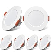 TrustWheel 3 Inch RV Recessed Ceiling Lights 12V 3W 3000K, 6-Pack Ultra-Thin Puck Light, Dimmable...