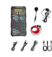 Hosabely SK9 Portable Handheld Voice Changer Set with Live Sound Effects for Karaoke, Broadcastin...