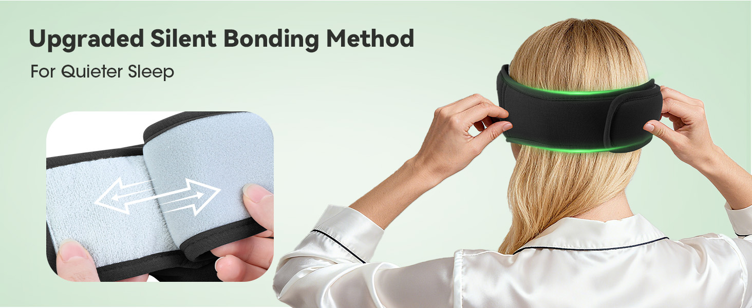 Precision-cut and reinforced stitching ensures BeMyLady sleep headphones maintain their shape over