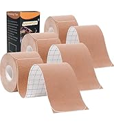 Kinesiology Tape Pro Athletic Sports (3 Rolls,60 Precut Strips) Waterproof Breathable Latex Free ...