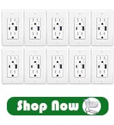 65 Watt USB C Wall Outlet,GreenCycle 10PK GaN Type C Outlet,Fast Charging USB-C Charger,15 Amp Ta...