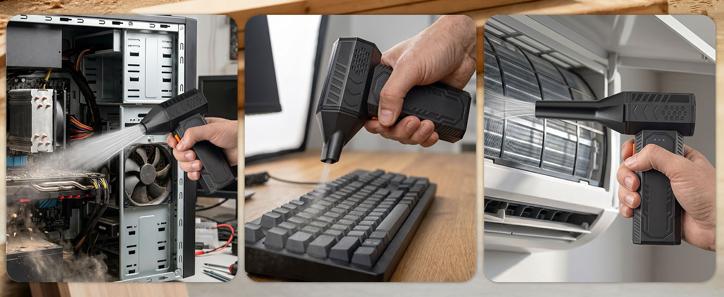 Electric Air Duster for Computer Keyboard Air Conditioner
